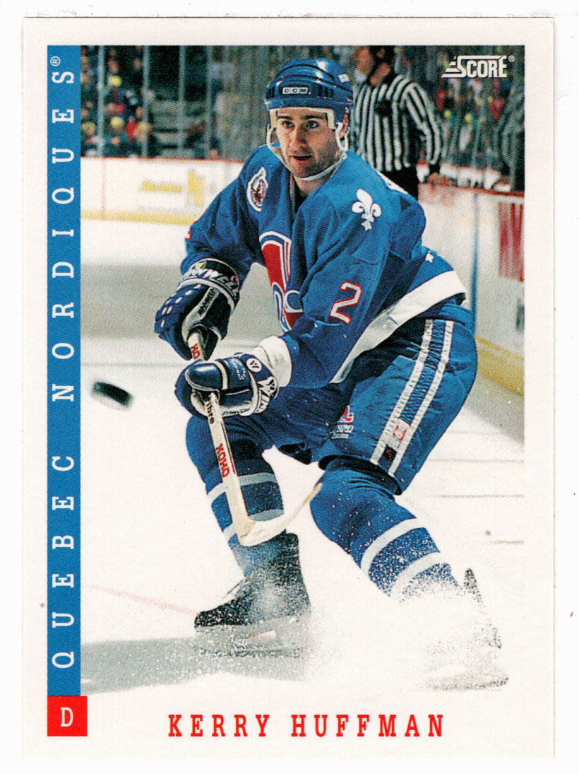 Kerry Huffman - Quebec Nordiques (NHL Hockey Card) 1993-94 Score # 182 Mint