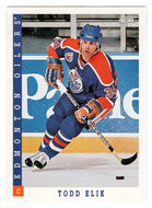 Todd Elik - Edmonton Oilers (NHL Hockey Card) 1993-94 Score # 185 Mint