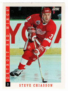 Steve Chiasson - Detroit Red Wings (NHL Hockey Card) 1993-94 Score # 221 Mint