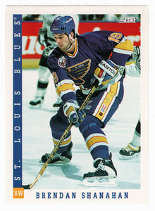 Brendan Shanahan - St. Louis Blues (NHL Hockey Card) 1993-94 Score # 238 Mint
