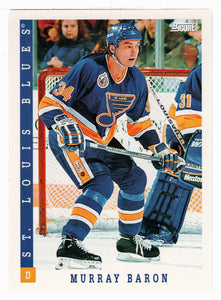 Murray Baron - St. Louis Blues (NHL Hockey Card) 1993-94 Score # 294 Mint