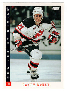 Randy McKay - New Jersey Devils (NHL Hockey Card) 1993-94 Score # 319 Mint