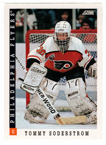 Tommy Soderstrom - Philadelphia Flyers (NHL Hockey Card) 1993-94 Score # 336 Mint