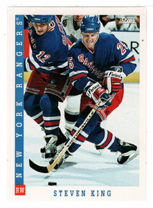Steven King - New York Rangers (NHL Hockey Card) 1993-94 Score # 382 Mint