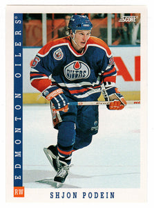 Shjon Podein RC - Edmonton Oilers (NHL Hockey Card) 1993-94 Score # 424 Mint