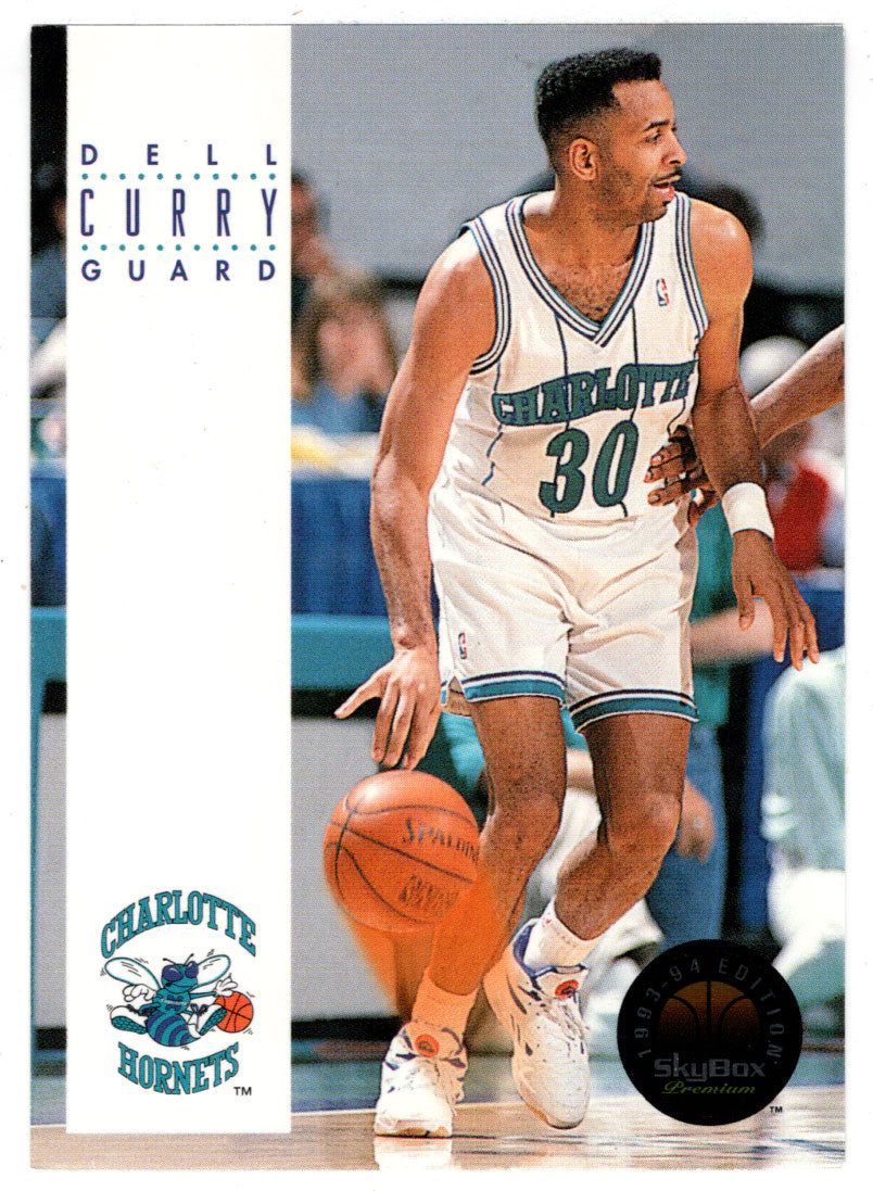 Dell Curry - Charlotte Hornets (NBA Basketball Card) 1993-94 SkyBox Premium # 37 Mint