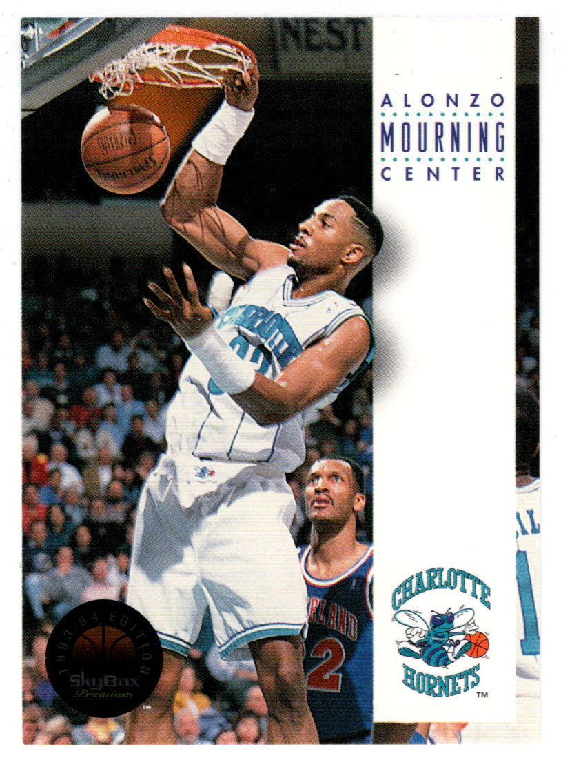 Alonzo Mourning - Charlotte Hornets (NBA Basketball Card) 1993-94 SkyBox Premium # 40 Mint