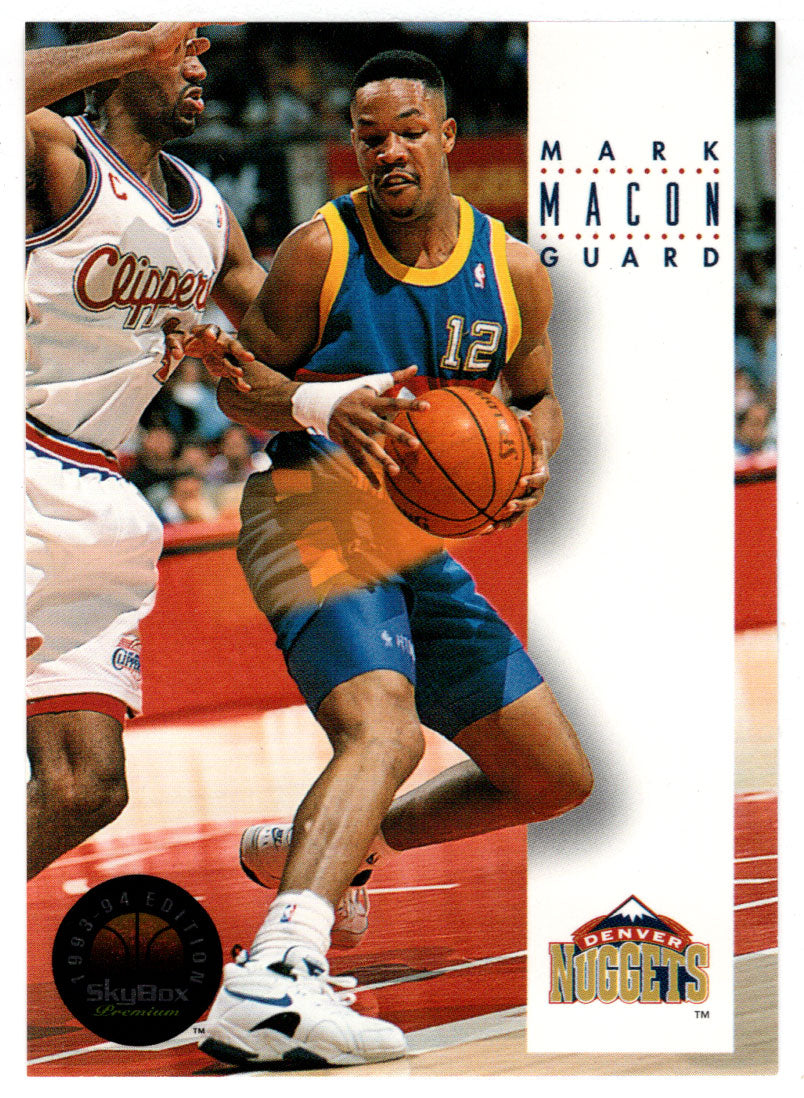 Mark Macon - Denver Nuggets (NBA Basketball Card) 1993-94 SkyBox Premium # 62 Mint