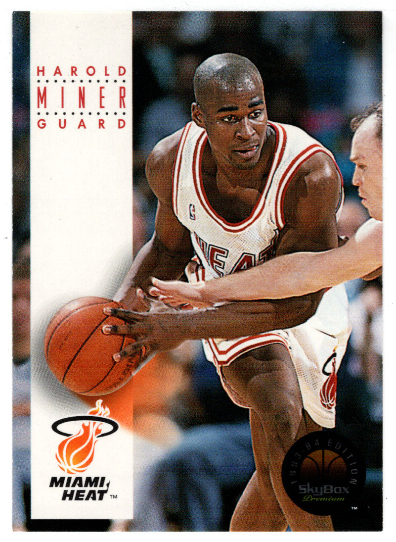 Harold Miner - Miami Heat (NBA Basketball Card) 1993-94 SkyBox