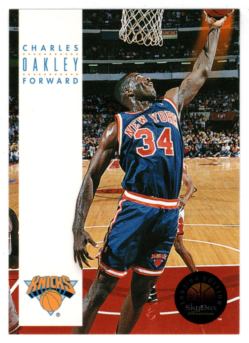 Charles Oakley - New York Knicks (NBA Basketball Card) 1993-94 SkyBox Premium # 128 Mint