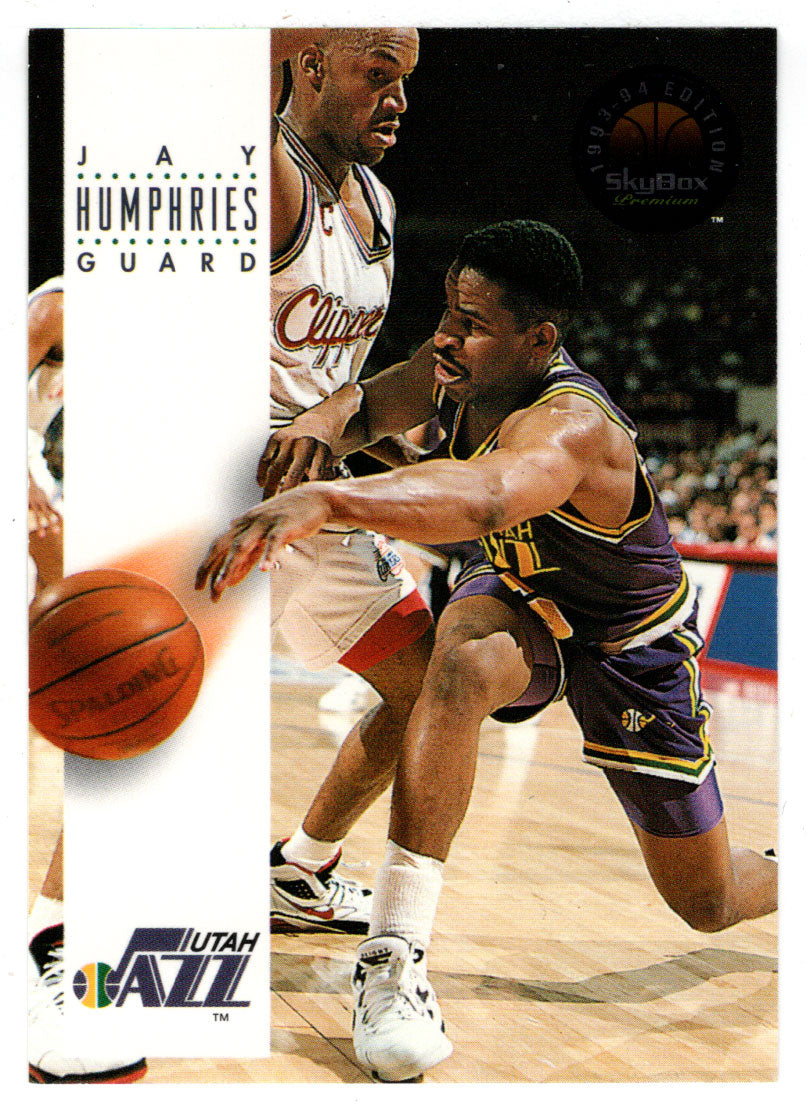 Jay Humphries - Utah Jazz (NBA Basketball Card) 1993-94 SkyBox Premium # 176 Mint