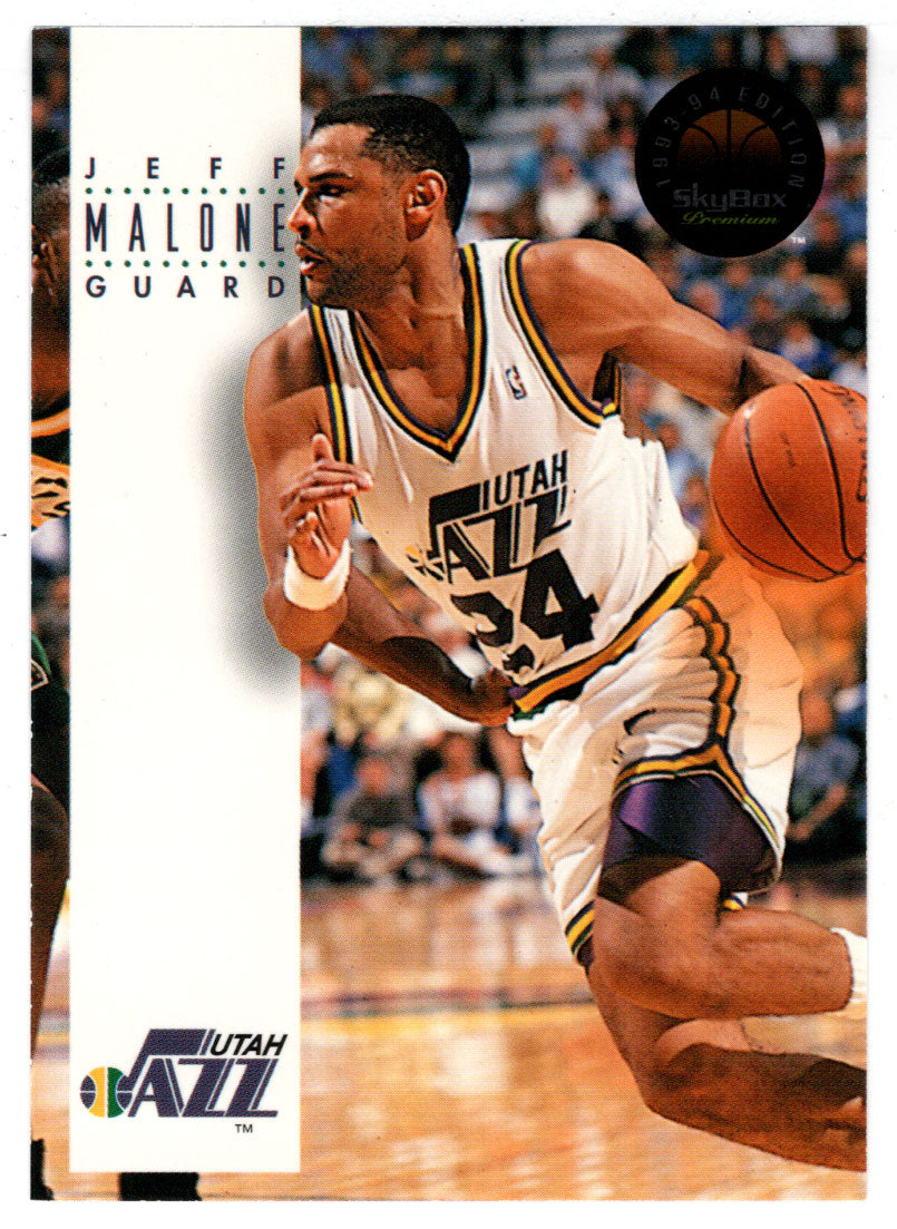 Jeff Malone - Utah Jazz (NBA Basketball Card) 1993-94 SkyBox Premium # 177 Mint