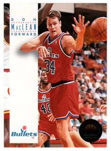 Don MacLean - Washington Bullets (NBA Basketball Card) 1993-94 SkyBox Premium # 184 Mint