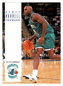 Scott Burrell RC - Charlotte Hornets (NBA Basketball Card) 1993-94 SkyBox Premium # 201 Mint