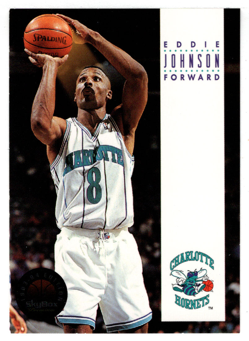 Eddie Johnson - Charlotte Hornets (NBA Basketball Card) 1993-94 SkyBox Premium # 204 Mint