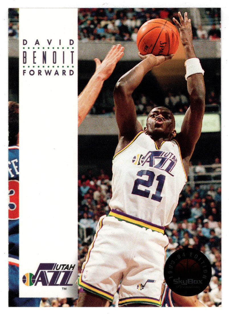 David Benoit - Utah Jazz (NBA Basketball Card) 1993-94 SkyBox Premium # 285 Mint