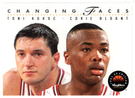 Toni Kukoc - Corie Blount - Chicago Bulls - Changing Faces (NBA Basketball Card) 1993-94 SkyBox Premium # 295 Mint