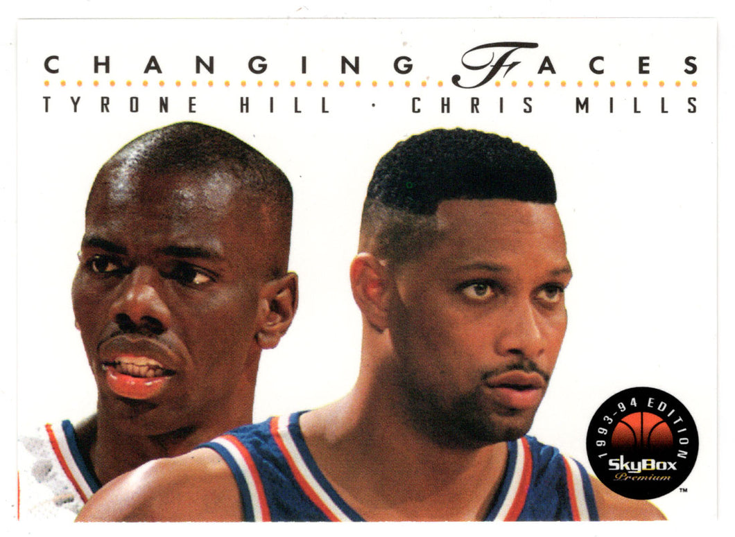 Tyrone Hill - Chris Mills - Cleveland Cavaliers - Changing Faces (NBA Basketball Card) 1993-94 SkyBox Premium # 296 Mint