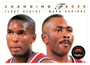 Terry Dehere - Mark Aguirre - Los Angeles Clippers - Changing Faces (NBA Basketball Card) 1993-94 SkyBox Premium # 303 Mint