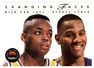 Nick Van Exel - George Lynch - Los Angeles Lakers - Changing Faces (NBA Basketball Card) 1993-94 SkyBox Premium # 304 Mint