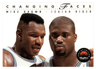 Mike Brown - Isaiah Rider - Minnesota Timberwolves - Changing Faces (NBA Basketball Card) 1993-94 SkyBox Premium # 307 Mint