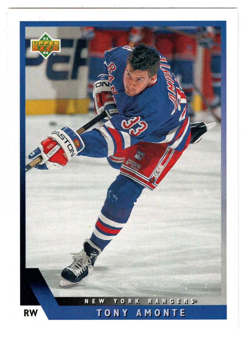 Tony Amonte - New York Rangers (NHL Hockey Card) 1993-94 Upper Deck # 64 Mint