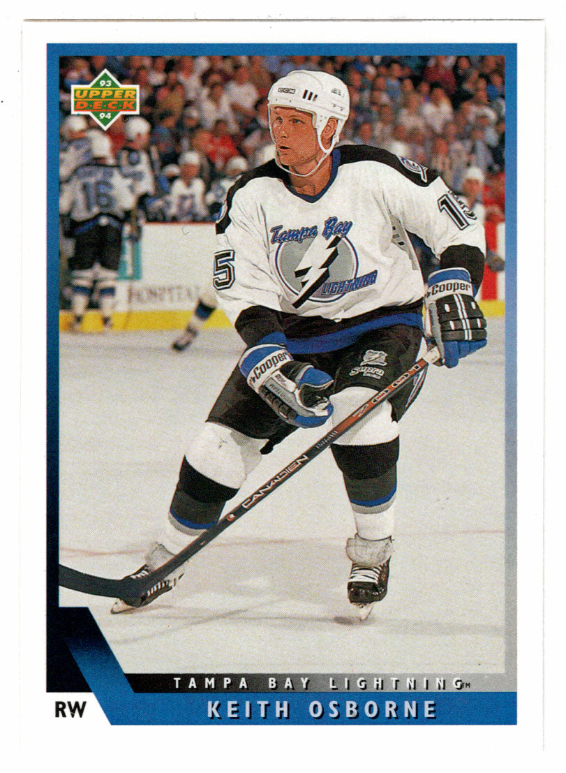 Keith Osborne RC - Tampa Bay Lightning (NHL Hockey Card) 1993-94 Upper Deck # 76 Mint