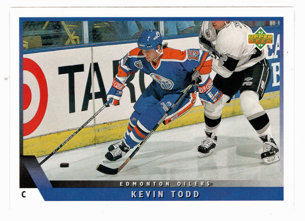 Kevin Todd - Edmonton Oilers (NHL Hockey Card) 1993-94 Upper Deck # 88 Mint