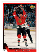 Chris Chelios - Chicago Blackhawks (NHL Hockey Card) 1993-94 Upper Deck # 129 Mint