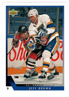 Jeff Brown - St. Louis Blues (NHL Hockey Card) 1993-94 Upper Deck # 130 Mint