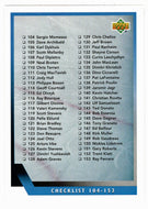 Checklist # 2 (# 104 - # 206) (NHL Hockey Card) 1993-94 Upper Deck # 206 Mint