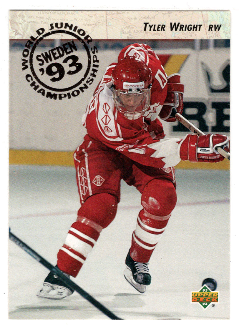 Tyler Wright - Team Canada (1993 World Junior Championships) (NHL Hockey Card) 1993-94 Upper Deck # 256 Mint