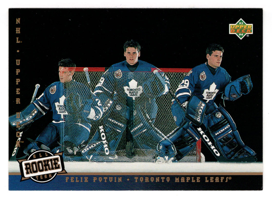 Felix Potvin - Toronto Maple Leafs (NHL Hockey Card) 1993-94 Upper Deck # 285 Mint