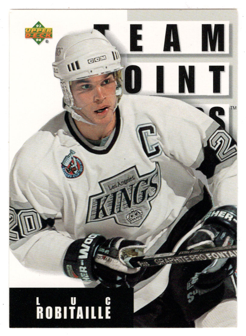 Luc Robitaille - Los Angeles Kings (Team Point Leaders) (NHL Hockey Card) 1993-94 Upper Deck # 293 Mint