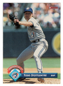 Todd Stottlemyre - 1993 Blue Jays 1992 Championship Season (MLB Baseball Card) 1993 Donruss # 21 Mint