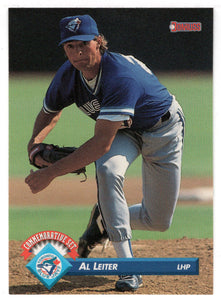 Al Leiter - 1993 Blue Jays 1992 Championship Season (MLB Baseball Card) 1993 Donruss # 34 Mint