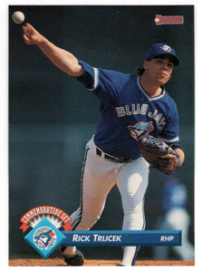 Rick Trlicek - 1993 Blue Jays 1992 Championship Season (MLB Baseball Card) 1993 Donruss # 37 Mint