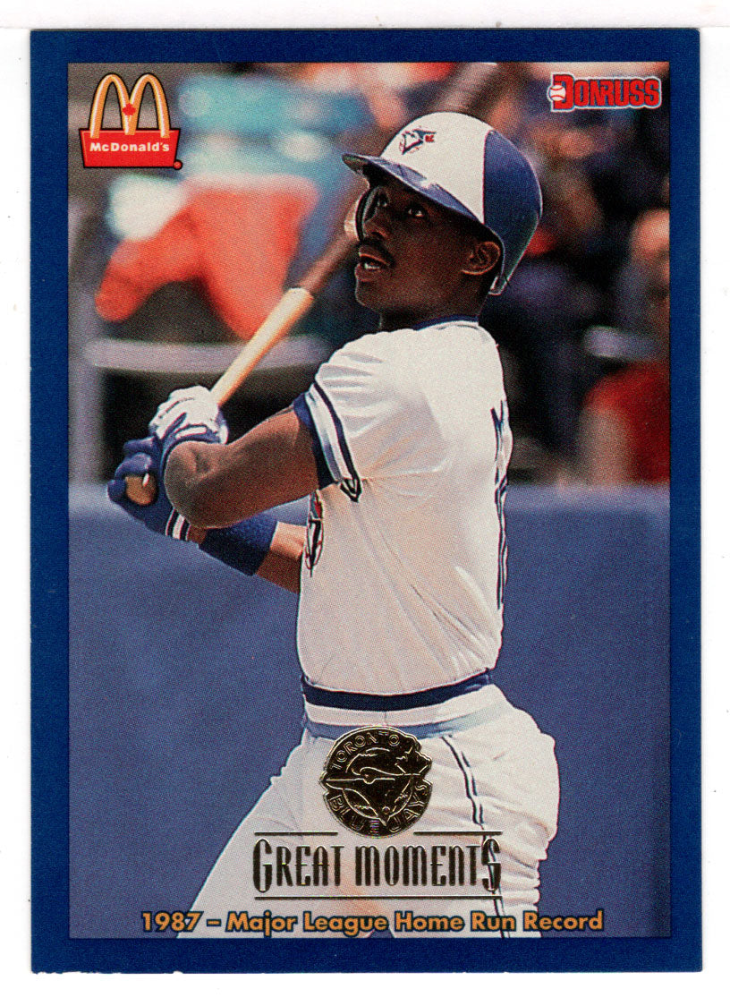 Fred McGriff (MLB Baseball Card) 1993 Donruss McDonald's Toronto Blue Jays Great Moments # 3 Mint