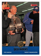 Paul Beeston - Cito Gaston - World Series Trophy (MLB Baseball Card) 1993 Donruss McDonald's Toronto Blue Jays Great Moments # 24 Mint