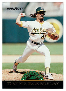 Dennis Eckersley - Oakland Athletics (MLB Baseball Card) 1993 Pinnacle Cooperstown # 6 Mint