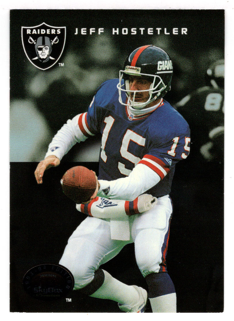 Jeff Hostetler - Los Angeles Raiders (NFL Football Card) 1993 Skybox Premium # 23 Mint