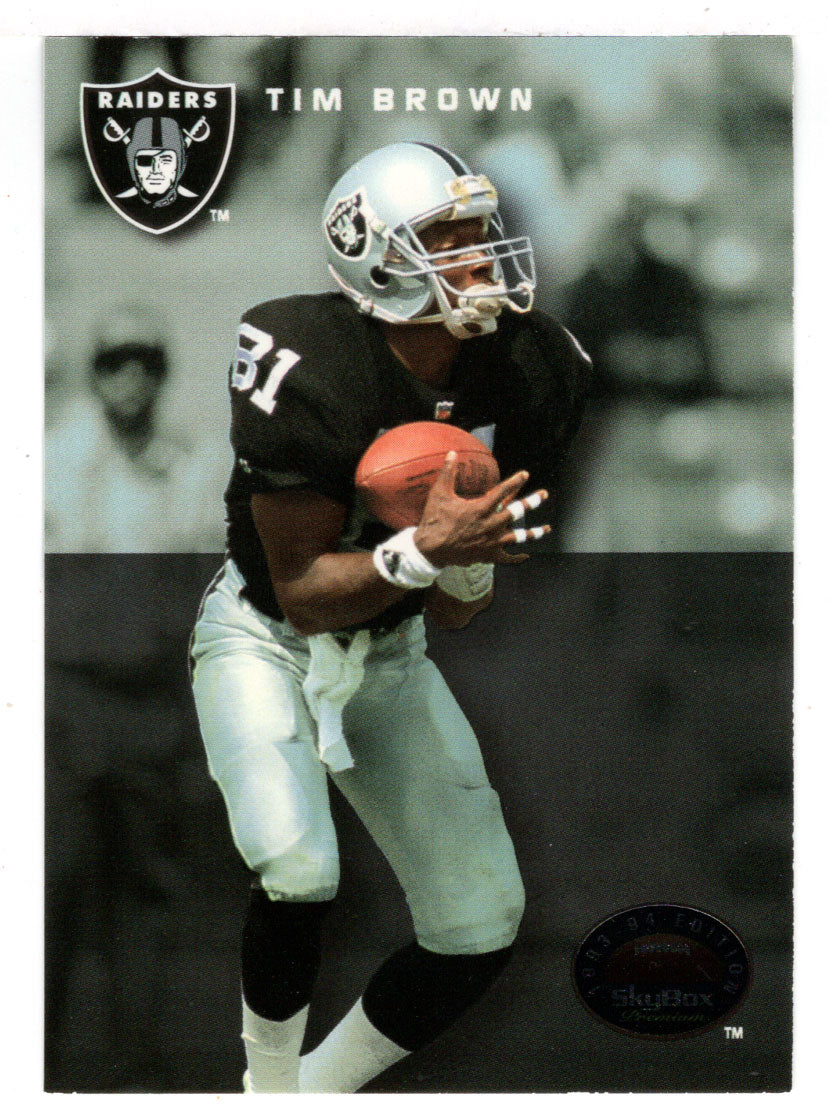 Tim Brown - Los Angeles Raiders (NFL Football Card) 1993 Skybox Premium # 104 Mint