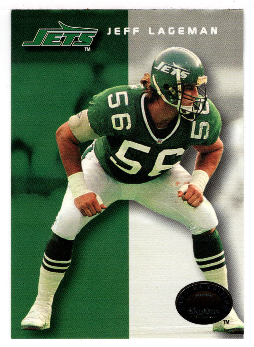 Jeff Lageman - New York Jets (NFL Football Card) 1993 Skybox Premium # 133 Mint