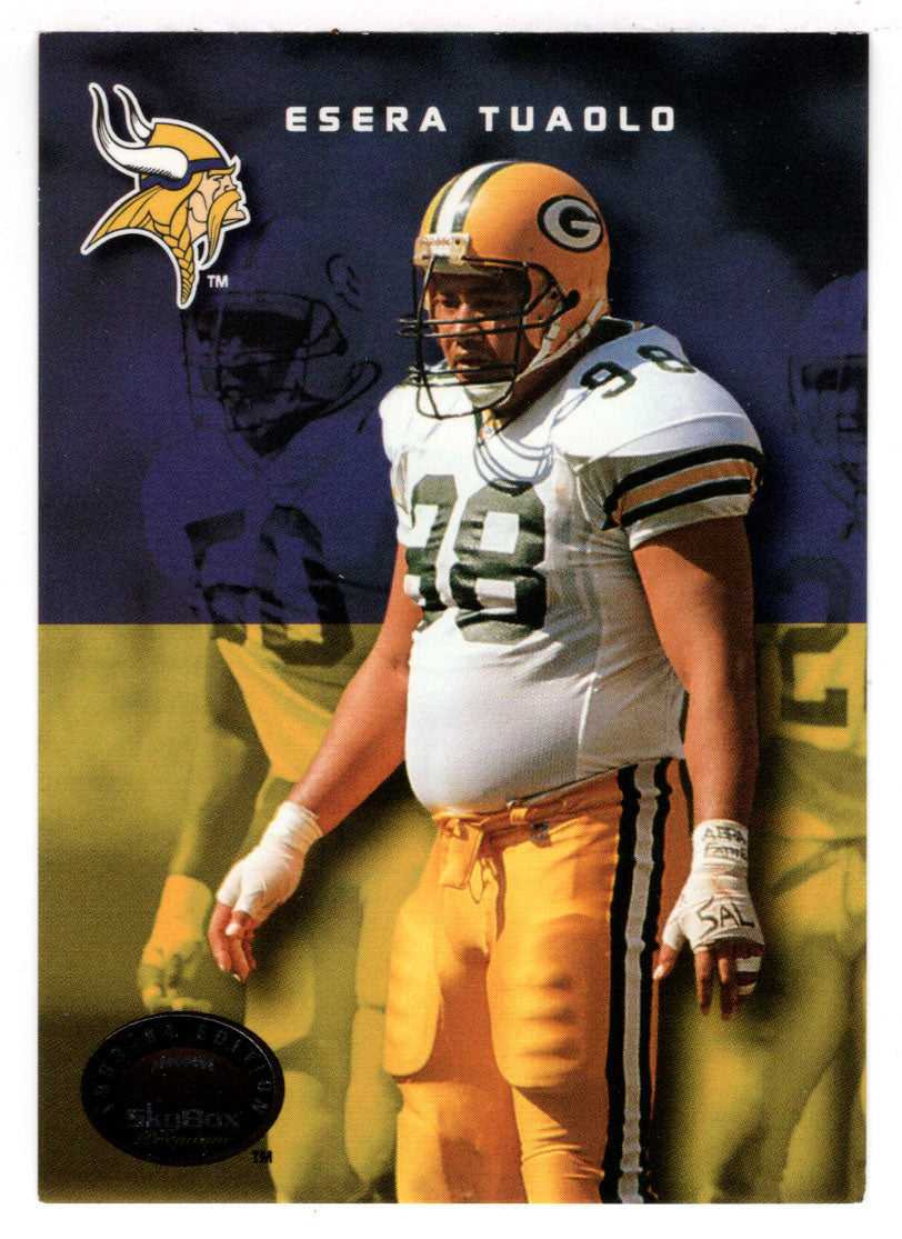 Esera Tuaolo - Minnesota Vikings (NFL Football Card) 1993 Skybox Premium # 163 Mint