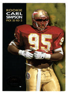 Carl Simpson RC - Chicago Bears (NFL Football Card) 1993 Skybox Premium # 224 Mint
