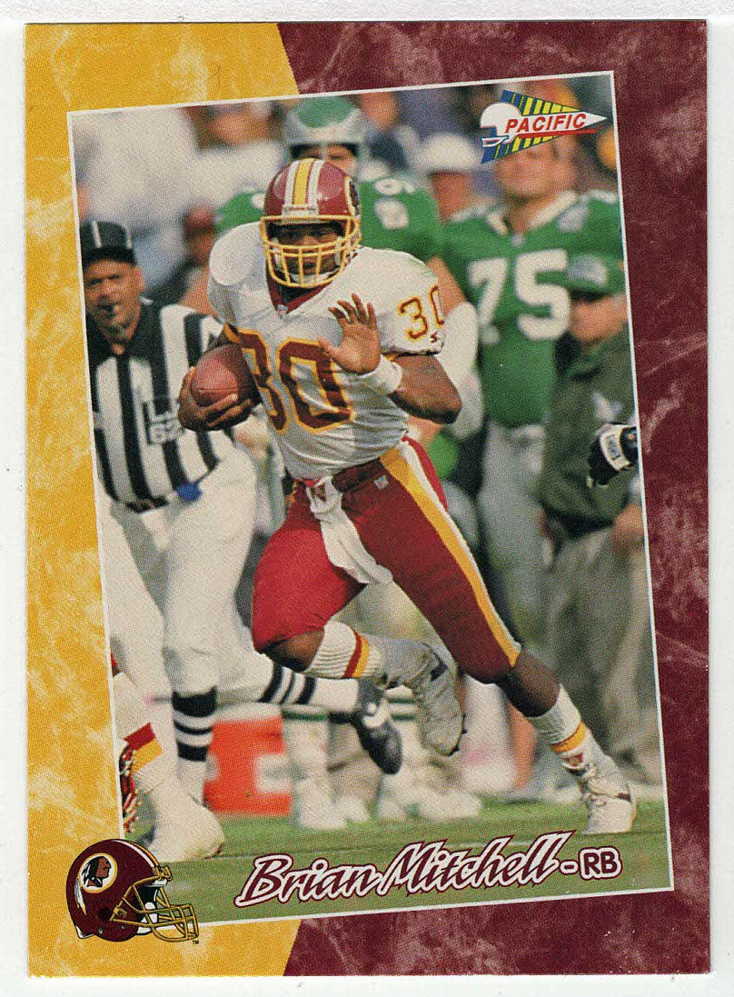 Brian Mitchell - Washington Redskins (NFL Football Card) 1993 Pacific # 37 Mint