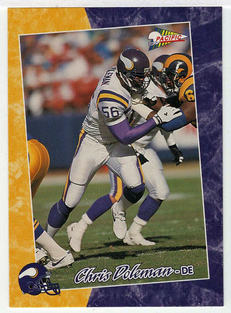 Chris Doleman - Minnesota Vikings (NFL Football Card) 1993 Pacific # 76 Mint