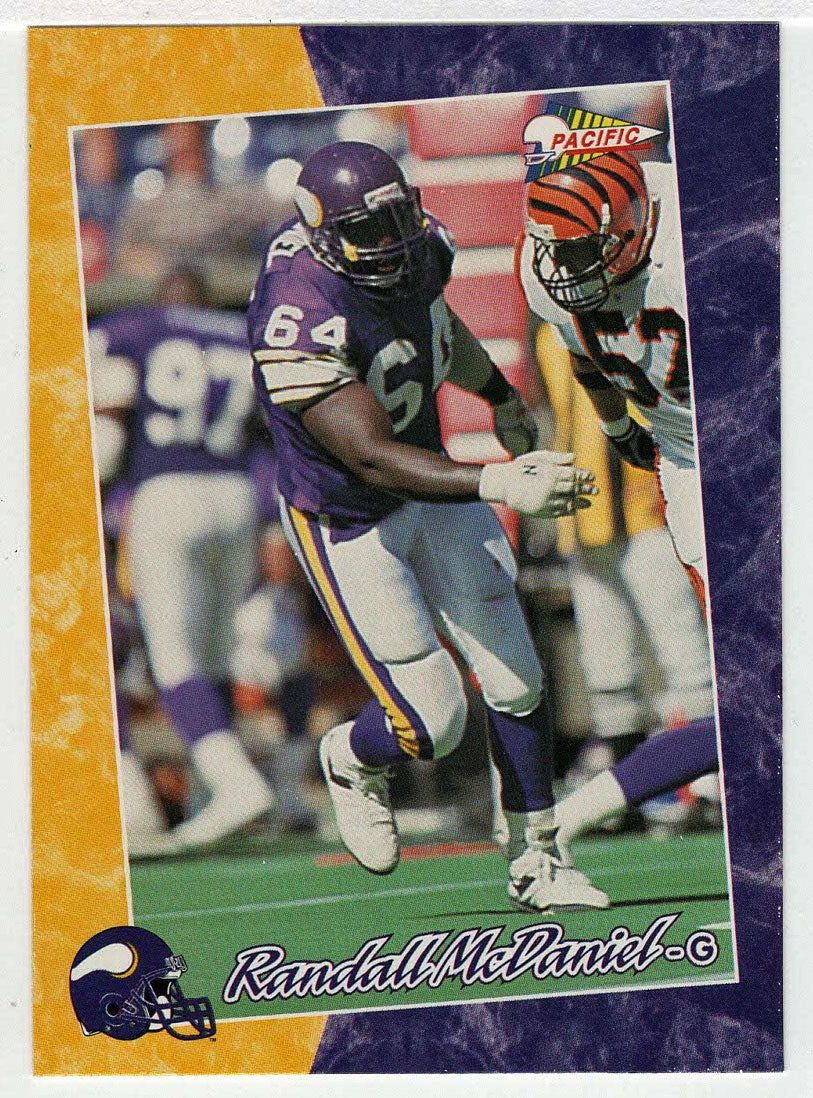 Randall McDaniel - Minnesota Vikings (NFL Football Card) 1993 Pacific # 80 Mint