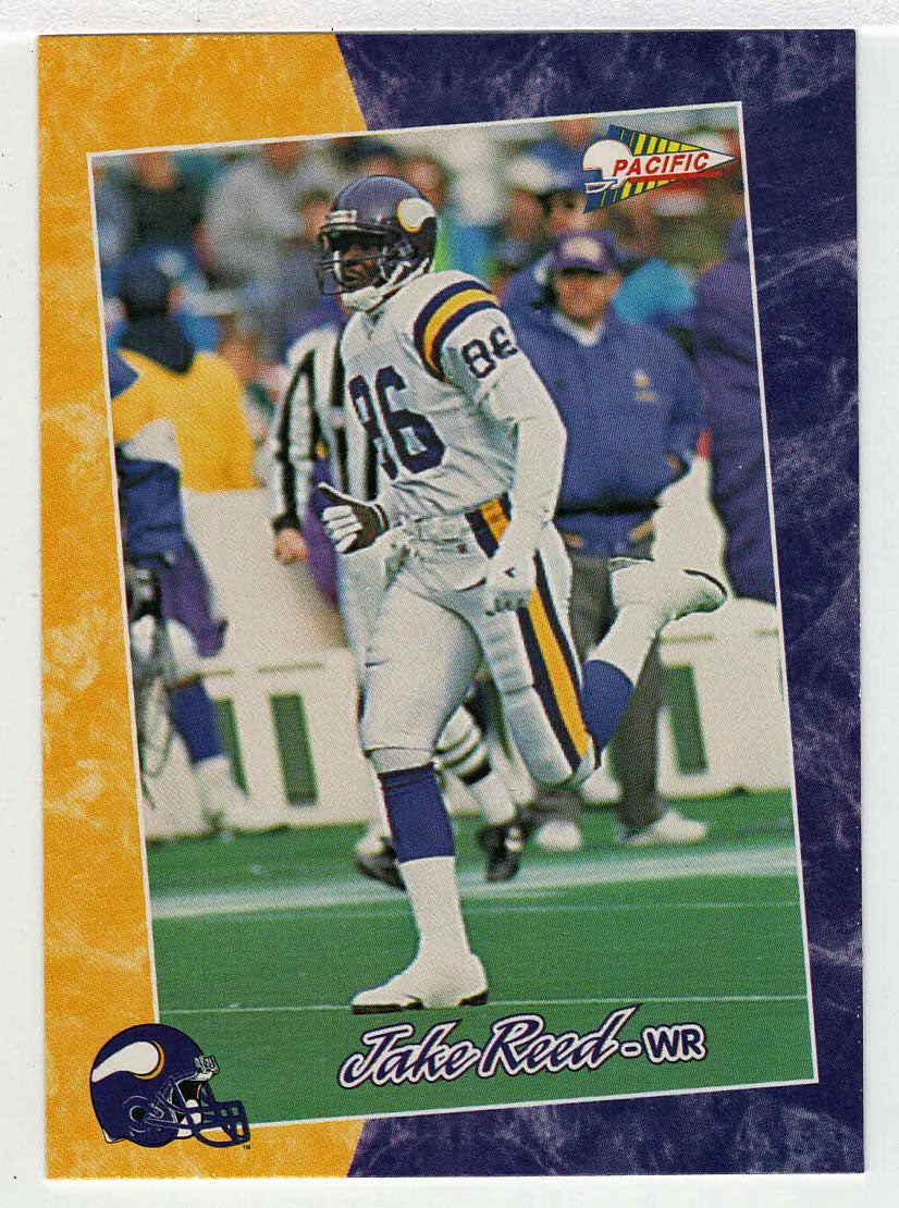 Jake Reed - Minnesota Vikings (NFL Football Card) 1993 Pacific # 84 Mint