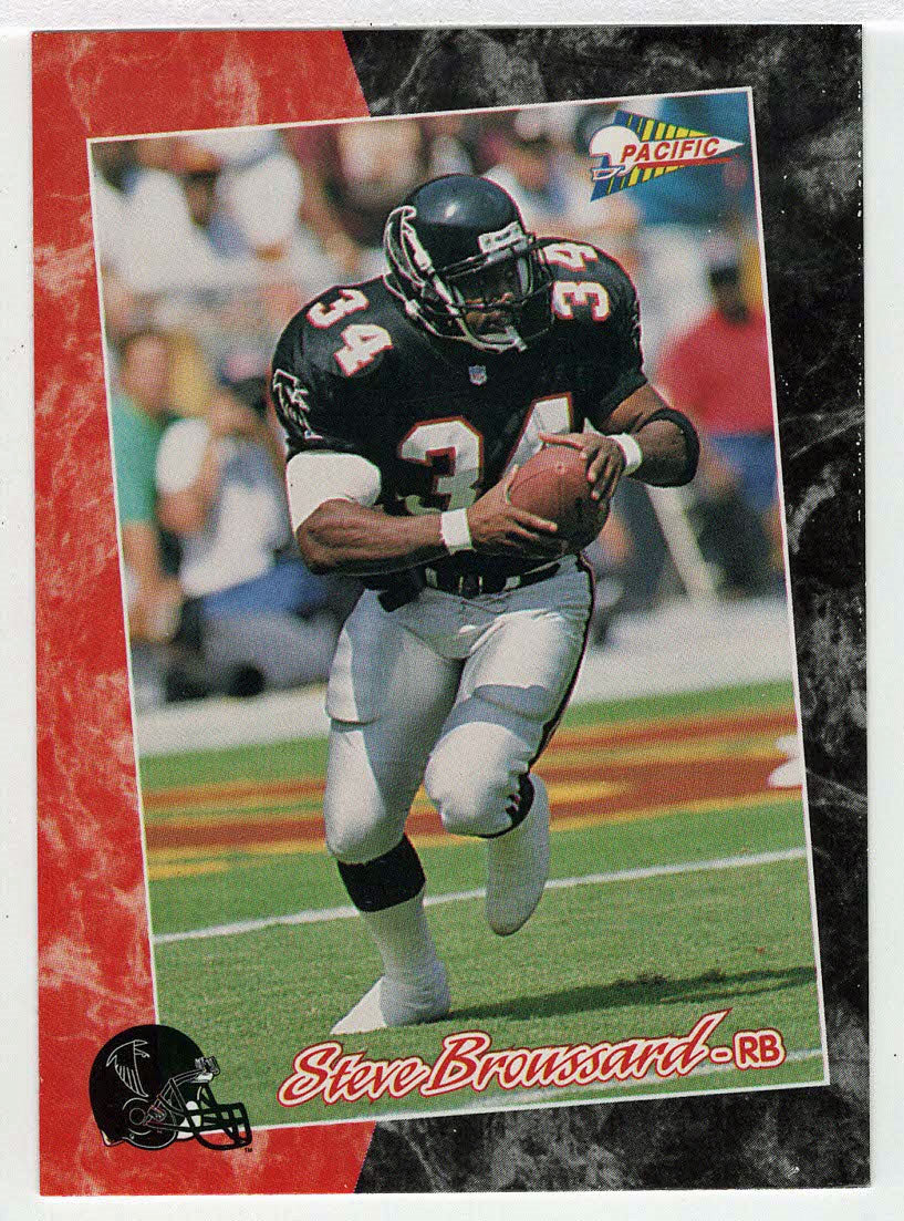 Steve Broussard - Atlanta Falcons (NFL Football Card) 1993 Pacific # 169 Mint